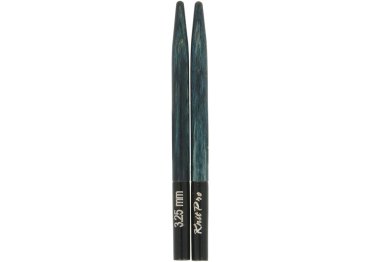 спицы для вязания 20688 Спицы съемные-мини (5 см) дерево индиго DENIM KnitPro, 3.25 мм