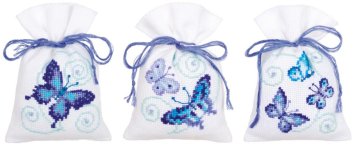 PN-0146430 Blue Butterflies Bags. Набор для вышивки крестом Vervaco - 1