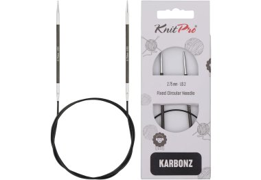 спицы для вязания 41143 Спицы круговые Karbonz KnitPro 40 см 2.75 мм спицы для вязания 41143 Спицы круговые Karbonz KnitPro 40 см 2.75 мм