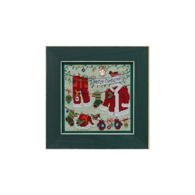 MH142232 ' Одежда Санты. Набор для вышивки в смешанной технике Mill Hill - 1