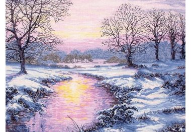  4601 Хрустальная зима. Набор для вышивки крестом Classic Design