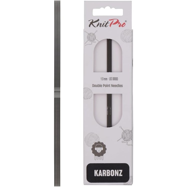 41120 Спицы носочные Karbonz KnitPro 20 см 1.00 мм - 1 41120 Спицы носочные Karbonz KnitPro 20 см 1.00 мм - 1