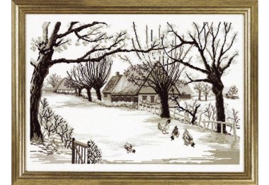 70-3128 Прогулка птиц. Графика. Набор для вышивания крестом PERMIN 70-3128 Прогулка птиц. Графика. Набор для вышивания крестом PERMIN