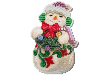  JS202412 Гном з наушниками. Набір для вишивки в змішаній техниці Mill Hill