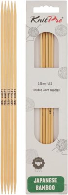 22106 Спиці шкарпеткові Bamboo KnitPro, 15 см, 3.25 мм - 1 22106 Спиці шкарпеткові Bamboo KnitPro, 15 см, 3.25 мм - 1