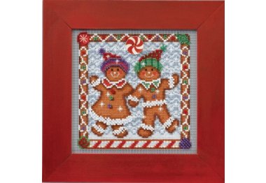 вышивка гладью MH144301 Имбирные друзья. Набор для вышивки в смешанной технике Mill Hill