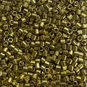 DBL-1832 Бисер Miyuki Delica Beads 8/0 (металлизированный, золотистый) - 1