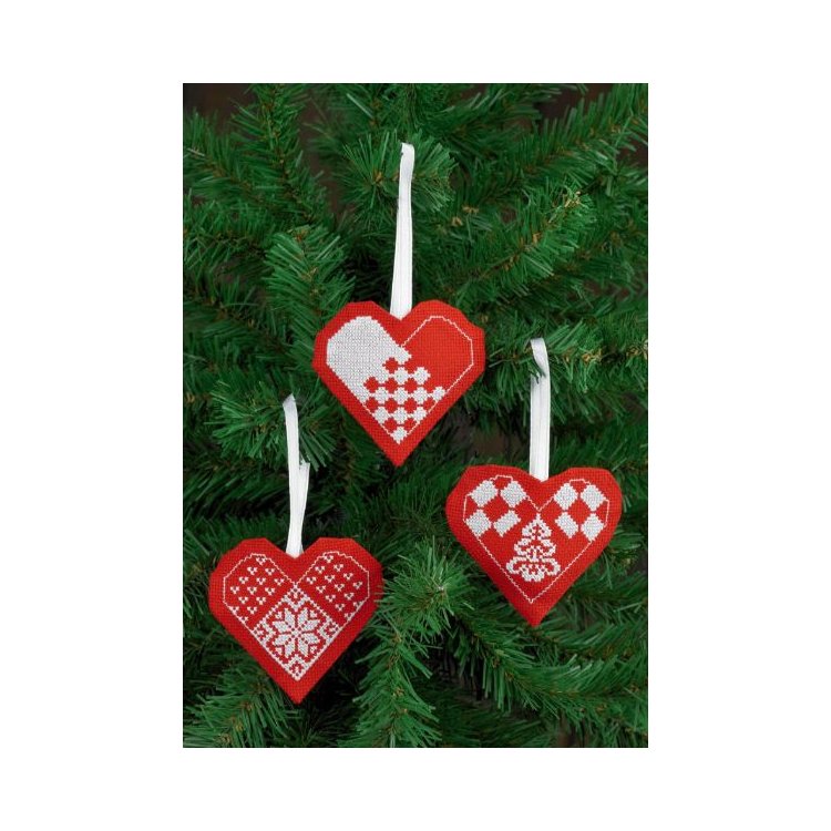 01-4273 Сердце. Набор для вышивания крестом PERMIN - 1