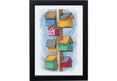  92-0164 Будиночки для птахів (Birdboxes. Набір для вишивання хрестом PERMIN