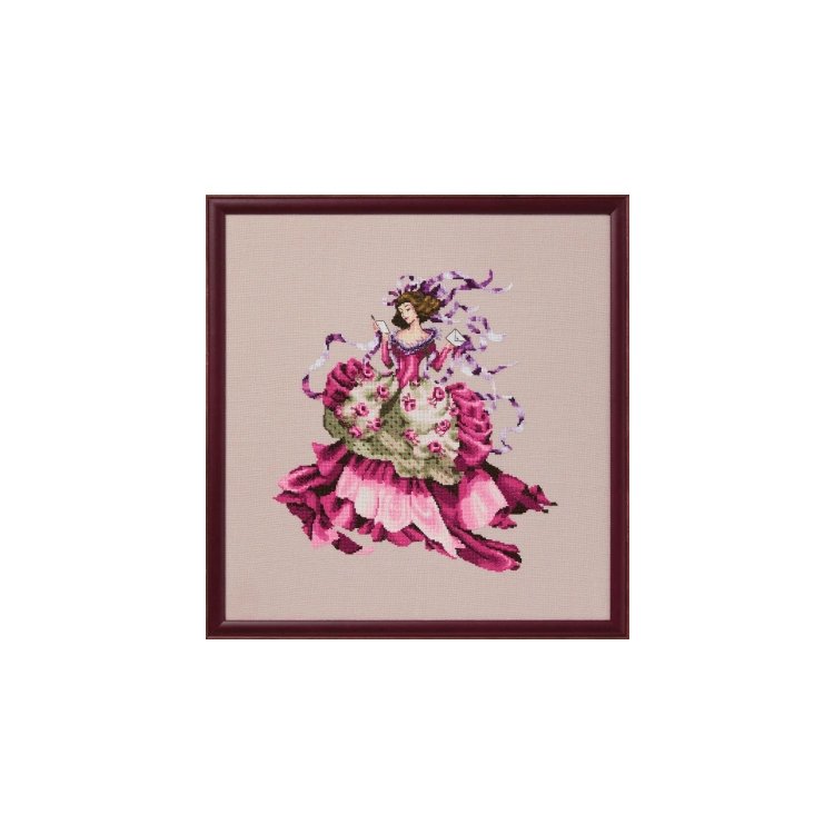 MD194 Pretty in Pink//Красота в розовом. Схема для вышивания крестом на бумаге Mirabilia Designs - 1