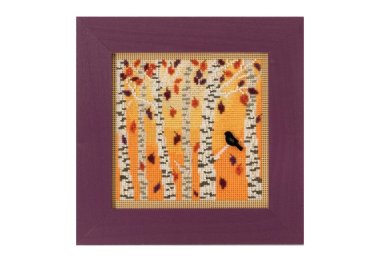 вишивка гладдю MH141823 Осінні ліси. Набір для вишивки в змішаній техніці Mill Hill