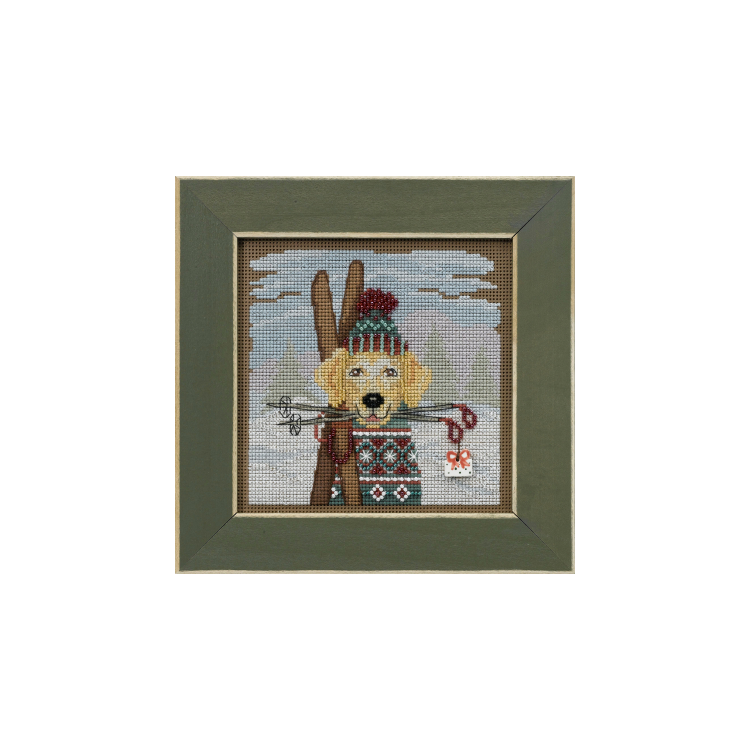 MH142234 Лижна собака. Набір для вишивки в змішаній техниці Mill Hill - 1