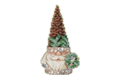 вишивка гладдю JS202315 Сосновий гном. Набір для вишивки в змішаній техниці Mill Hill
