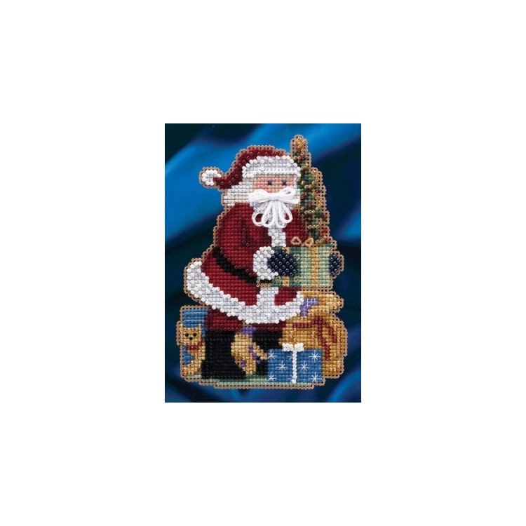 MH204301 Веселого Різдва Санта. Набір для вишивки в змішаній техніці Mill Hill - 1