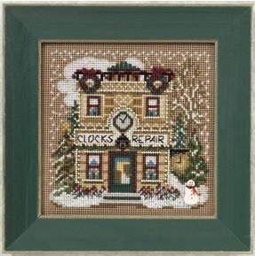 MH140302 Магазин часов. Набор для вышивки в смешанной технике Mill Hill - 1