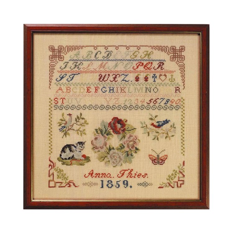 39-5301 Anna Thies 1859. Набір для вишивання хрестом PERMIN - 1