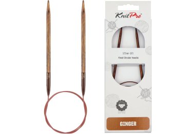 спиці для в'язання 31108 Спиці кругові Ginger KnitPro, 100 см, 3.75 мм