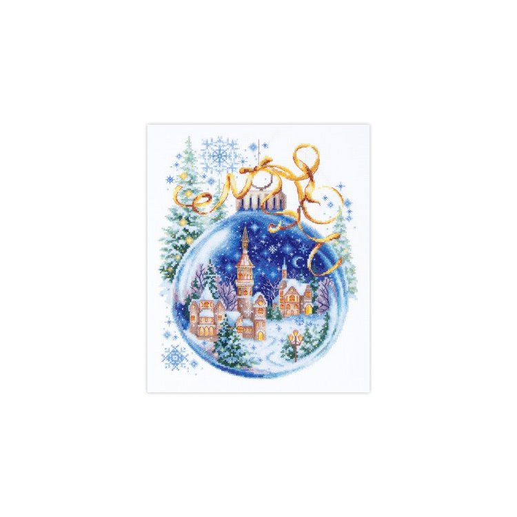 70-37 Різдвяна кулька. Набір для вишивки хрестом Magic Needle - 1 70-37 Різдвяна кулька. Набір для вишивки хрестом Magic Needle - 1