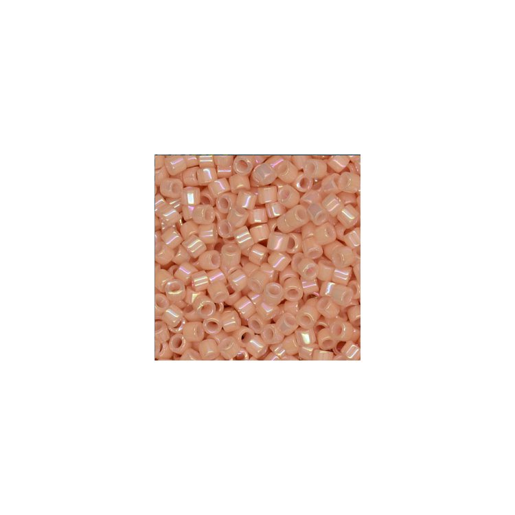 DB-207-1 Бісер Miyuki Delica Beads 11/0 (натуральний персиковий з райдужним напиленням) - 1