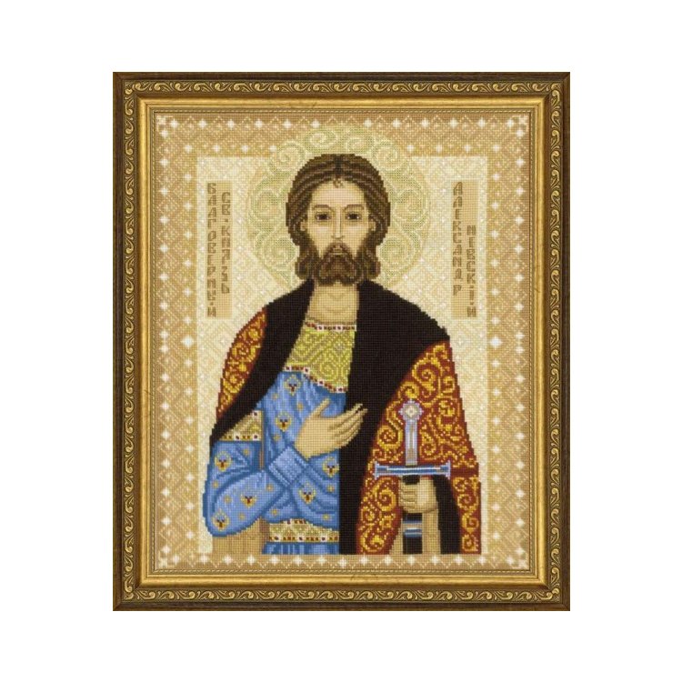 1424 Св. князь Александр Невский. Набор для вышивки крестом Риолис - 1