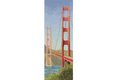  HC707 Міст Золоті Ворота. Схема для вишивки хрестиком на папері Heritage Crafts