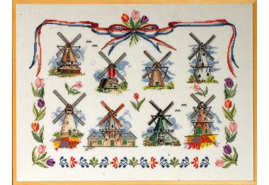 70-0402 Голландские мельницы. Набор для вышивания крестом PERMIN 70-0402 Голландские мельницы. Набор для вышивания крестом PERMIN