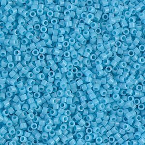 DB-725 Бісер Miyuki Delica Beads 11/0 (натуральний, блакитний) - 1