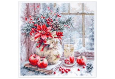 70-50 Горіла свічка. Набір для вишивки хрестом Magic Needle 70-50 Горіла свічка. Набір для вишивки хрестом Magic Needle