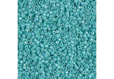  DB-1576 Бісер Miyuki Delica Beads 11/0 (перлиновий райдужний, бірюзовий)