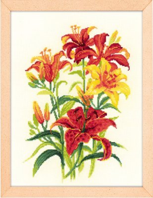1782 Солнечные лилии. Набор для вышивки крестом Риолис - 1
