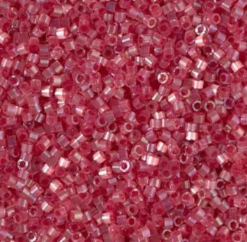 DB-1865 Бисер Miyuki Delica Beads 11/0 (сатин радужный малиновый пастельный) - 1 DB-1865 Бисер Miyuki Delica Beads 11/0 (сатин радужный малиновый пастельный) - 1