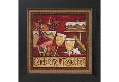 вышивка гладью ST152103 Празднуй вместе. Набор для вышивки в смешанной технике Mill Hill