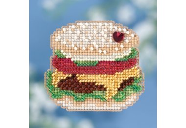 вышивка гладью MH181811 Гамбургер. Набор для вышивки в смешанной технике Mill Hill вышивка гладью MH181811 Гамбургер. Набор для вышивки в смешанной технике Mill Hill