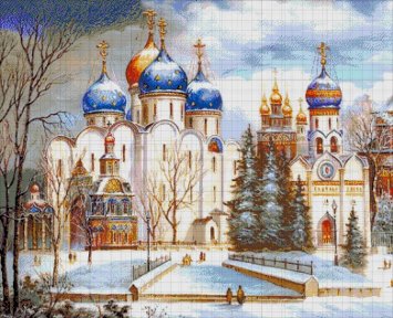 42-4118-НТ Троице-Сергиева Лавра. Набор Для вышивки бисером ТМ Токарева А. - 1