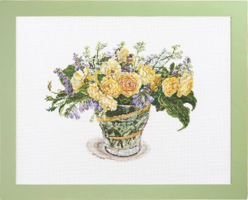 552112 Грэм Томас и Лютик. Набор для вышивки крестом Cosmo Fujico - 1 552112 Грэм Томас и Лютик. Набор для вышивки крестом Cosmo Fujico - 1