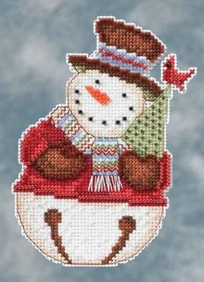 DM204105 Снеговик. Набор для вышивки в смешанной технике Mill Hill - 1