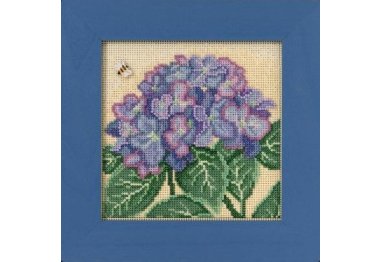 вишивка гладдю MH141715 Гортензія. Набір для вишивки в змішаній техніці Mill Hill