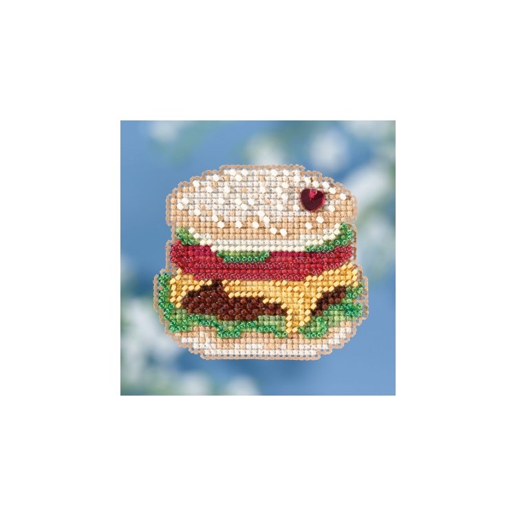 MH181811 Гамбургер. Набір для вишивки в змішаній техніці Mill Hill - 1