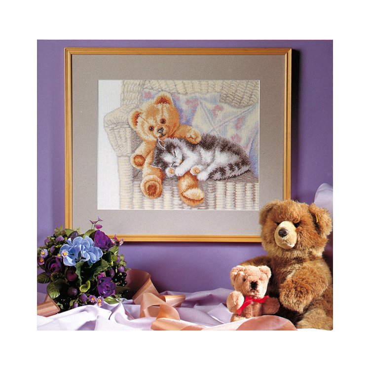 70-2401 Маленькі друзі. Набір для вишивання хрестом PERMIN - 1 70-2401 Маленькі друзі. Набір для вишивання хрестом PERMIN - 1