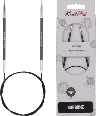 41205 Спицы круговые Karbonz KnitPro 100 см 3.00 мм - 1 41205 Спицы круговые Karbonz KnitPro 100 см 3.00 мм - 1