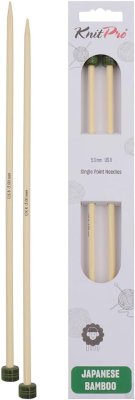 22359 Спицы прямые Bamboo KnitPro, 33 см, 5.00 мм - 1