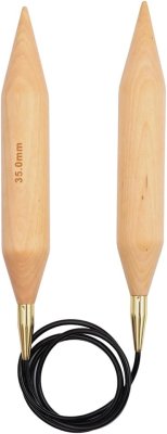 35802 Спиці кругові Jumbo Birch KnitPro, 80 см, 35.00 мм - 1