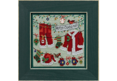 вышивка гладью MH142232 ' Одежда Санты. Набор для вышивки в смешанной технике Mill Hill