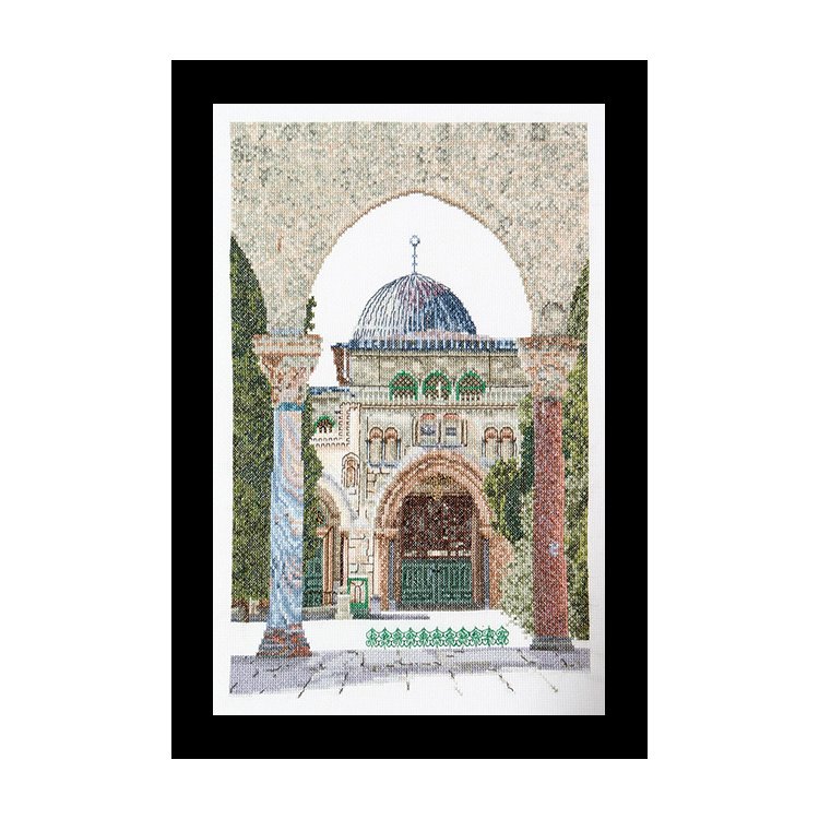 534 Al-Aqsa Mosque Linen. Набор для вышивки крестом Thea Gouverneur - 1