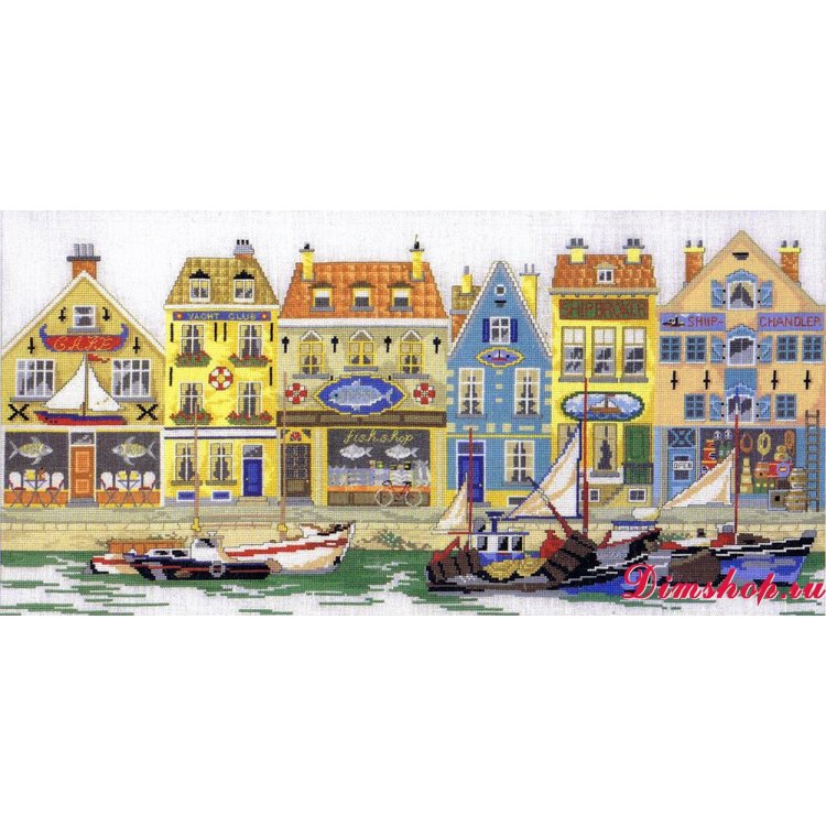 70-8411 Берег. Набор для вышивания крестом PERMIN - 1