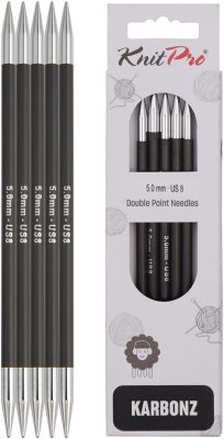 41115 Спицы носочные Karbonz KnitPro 15 см 5.00 мм - 1 41115 Спицы носочные Karbonz KnitPro 15 см 5.00 мм - 1