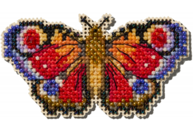 вишивка гладдю MH182512 Метелик-Павич. Набір для вишивки в змішаній техниці Mill Hill