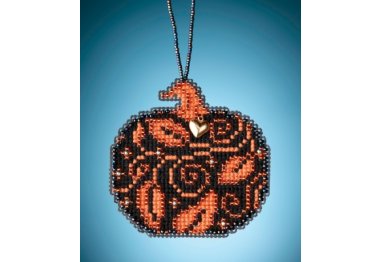 вишивка гладдю MH162023 Сяючий гарбуз. Набір для вишивки в змішаній техниці Mill Hill