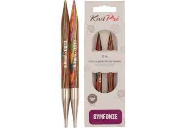 спиці для в'язання 20410 Спиці знімні Symfonie Wood KnitPro, 9.00 мм
