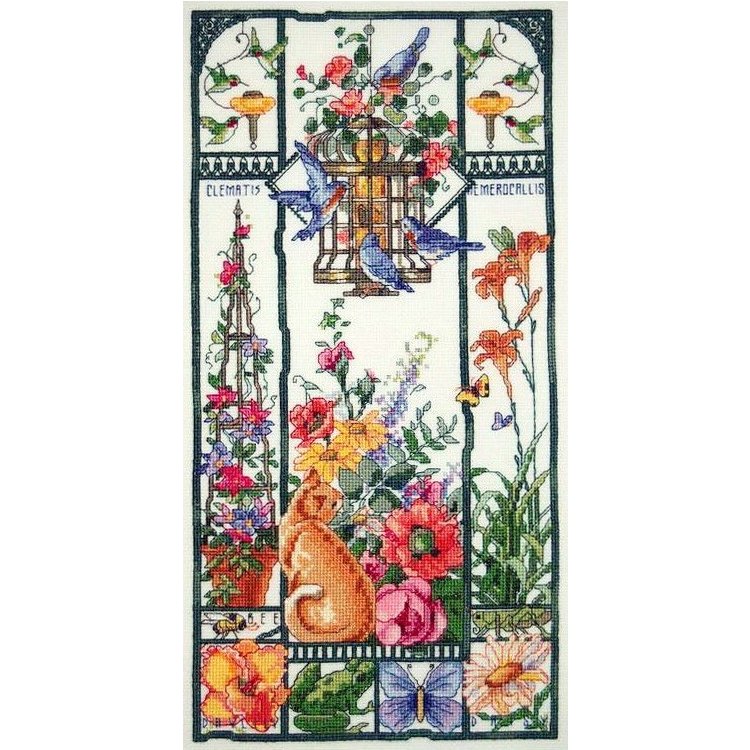 4596 Кошки в саду.Лето. Набор для вышивки крестом Classic Design - 1 4596 Кошки в саду.Лето. Набор для вышивки крестом Classic Design - 1